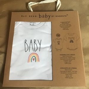 Rae Dunn Baby by Magenta 2 piece set Barbie onsie and  Mamma T Shirt